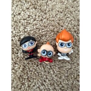 Disney Doorables The Incredibles Lot Jack-Jack Dash & Violet Mini Figures Bundle